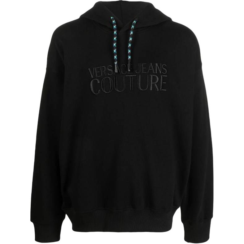 Мужское худи Versace JEANS COUTURE FW22 Logo (черное)