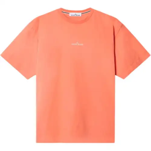 STONE ISLAND T Shirt Men's Papaya
