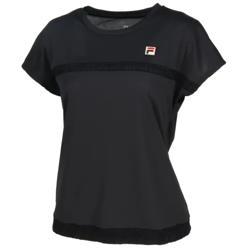 FILA Tennis Tops Women's Black Crew Neck Moderate