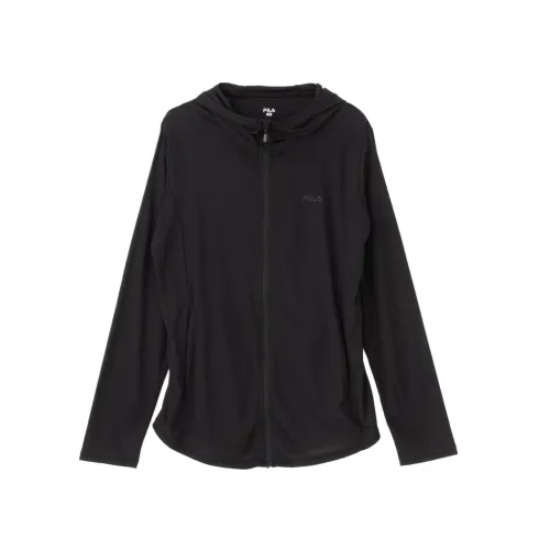 FILA Jackets Women's Black Hooded Moderate Other