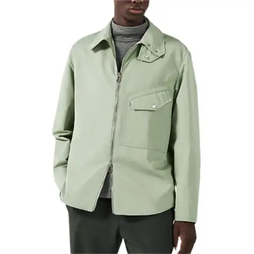 HERMES Jackets Men's Green Lapel Moderate Other