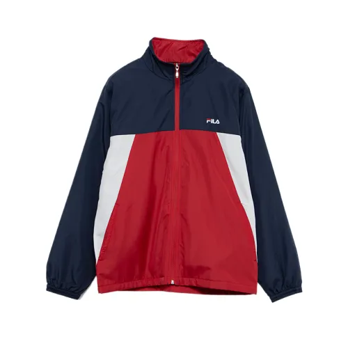 FILA Jackets Men's Red Stand Collar Moderate Other
