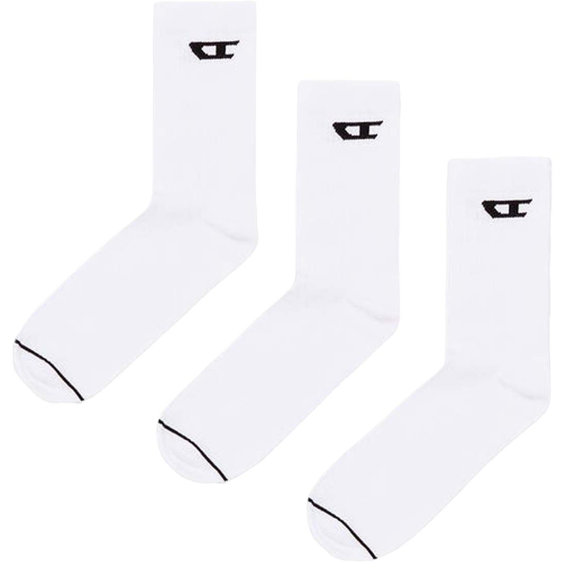 DIESEL Crew Socks Men's 3 Pack White