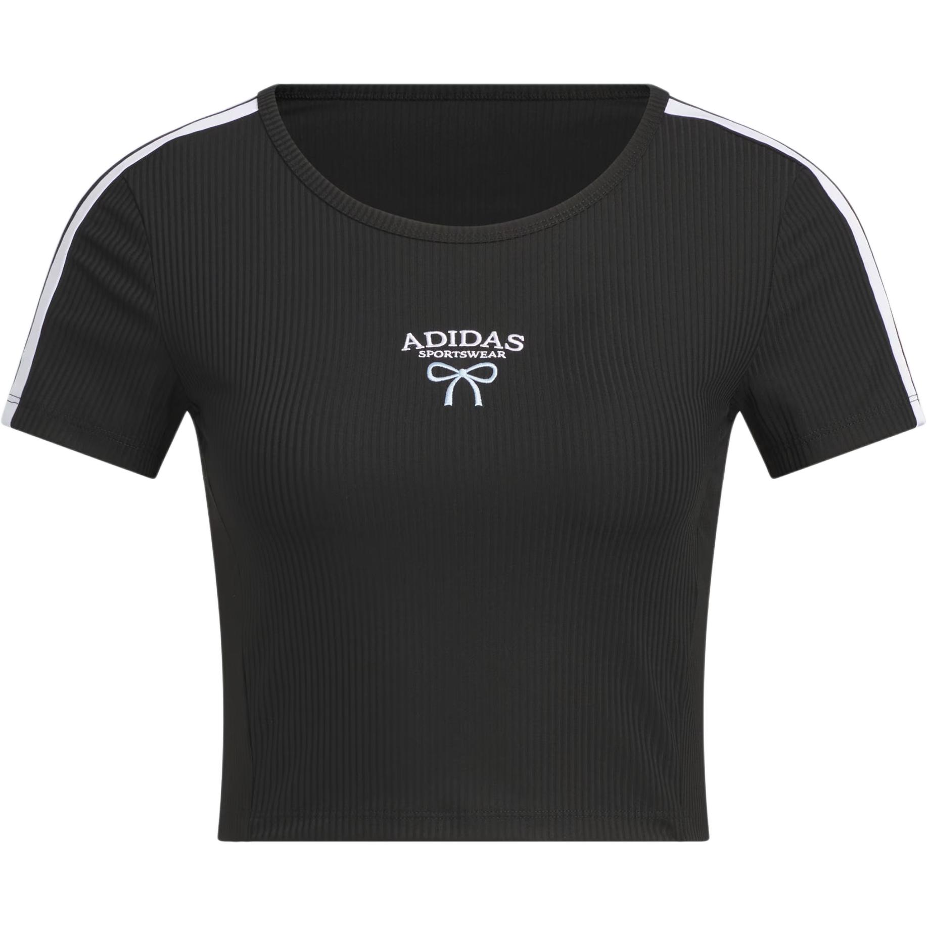 Женская футболка adidas RIB SLIM BABY (белая)
