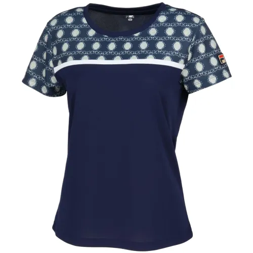 FILA Shirts Women's Dark Blue Crew Neck Thin