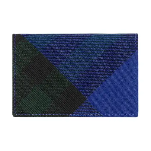 Burberry Polyester Card Holder Women's Knight Blue