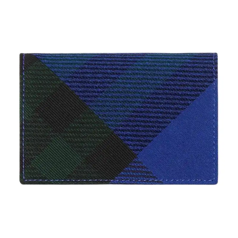 Burberry Polyester Card Holder Women's Knight Blue