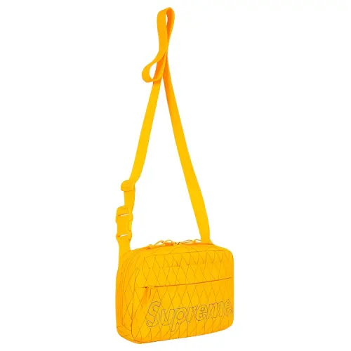 Supreme Polyester Crossbody Bags Regular Unisex Yellow
