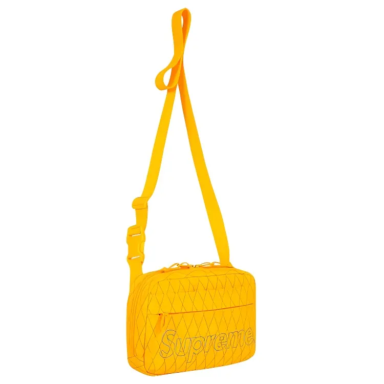 Supreme Polyester Crossbody Bags Regular Unisex Yellow