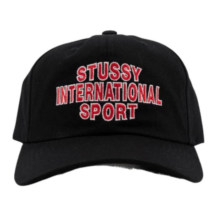 Мужская кепка Stussy INTERNATIONAL SPORT (черная)