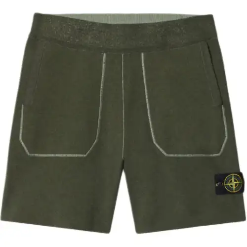 STONE ISLAND Casual Shorts Men's Army Green