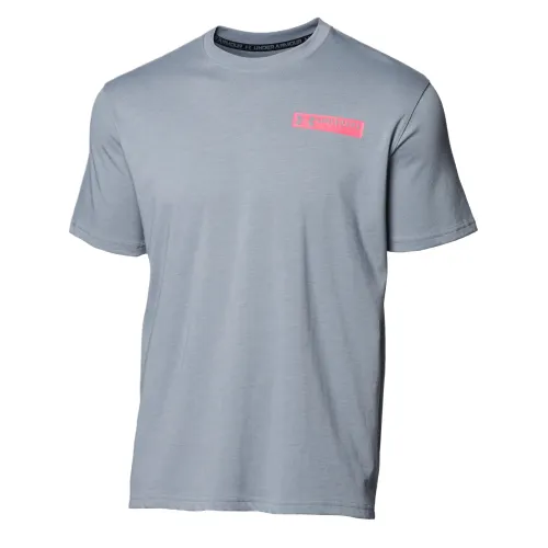 Under Armour T Shirts Men's Gray Crew Neck Moderate