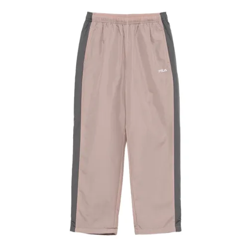 FILA Casual Pants Women's Pink Moderate Straight Fit Pants