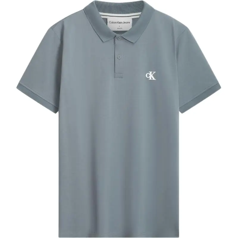 CALVIN KLEIN Polo Shirt Men's Star Gray