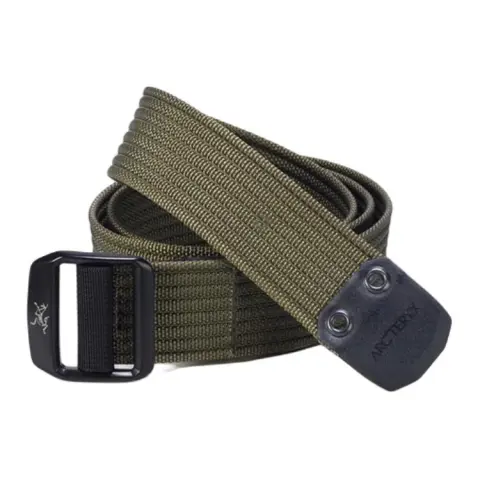 Arc'teryx Nylon Metallic Polyester Belts Men's Vintage Green Width 3.8CM