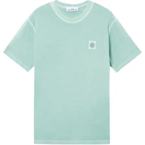 STONE ISLAND Compass motif Mélange T shirt