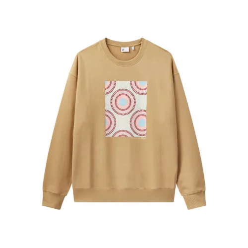 FILA Sweatshirts Unisex Yellow PU Crew Neck Moderate Regular
