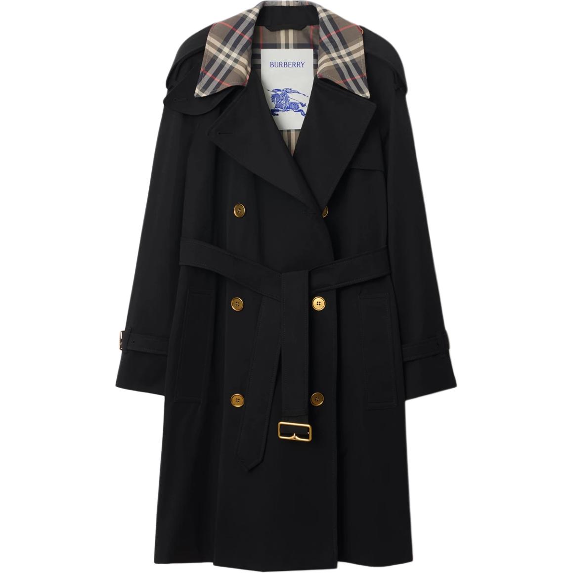 Burberry Double Breasted Belted Trench Coat