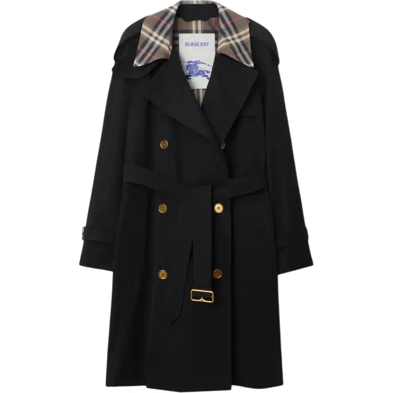 Burberry Double Breasted Belted Trench Coat