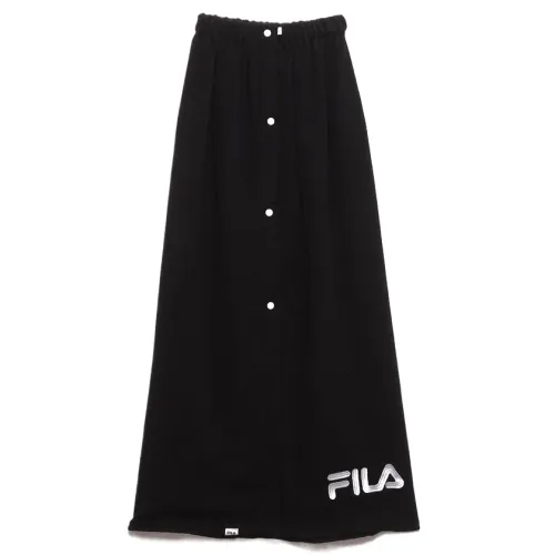 FILA Casual Long Skirts Women's Black Moderate Long