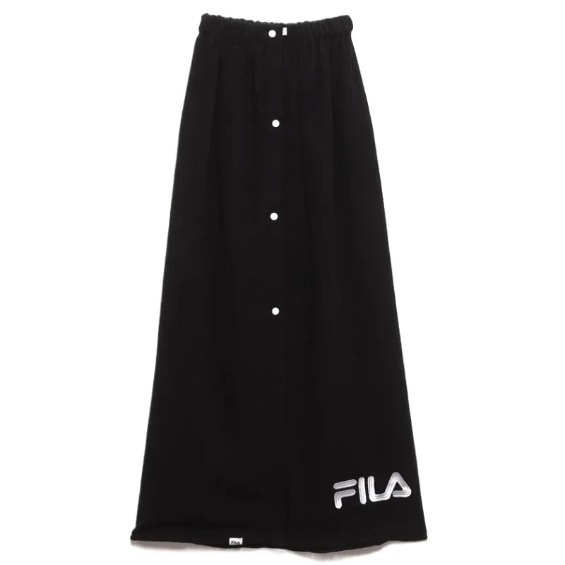 FILA Casual Long Skirts Women's Black Moderate Long