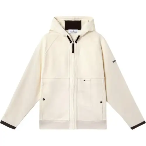 STONE ISLAND Fleece Oversized Hooded Sweatshirt