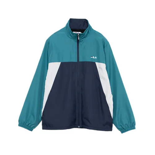 FILA Jackets Men's Blue Stand Collar Moderate Other