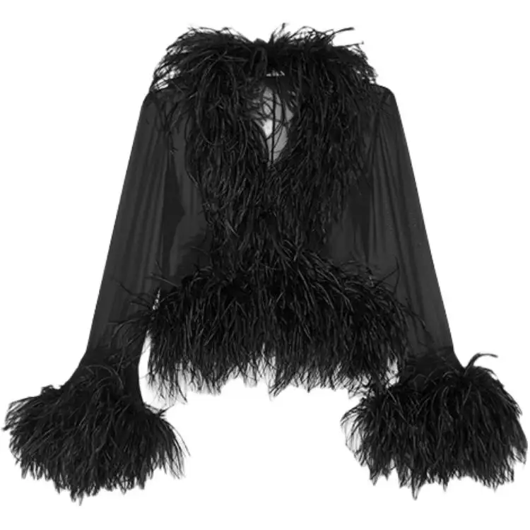 SAINT LAURENT Shirts Women's Black V Neck Moderate