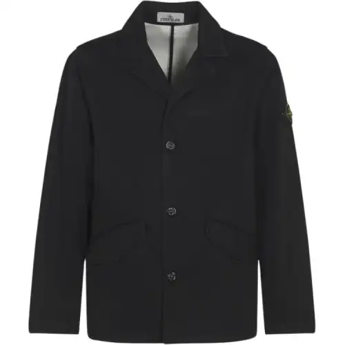 STONE ISLAND Raso Gommato 3L Button Up Jacket