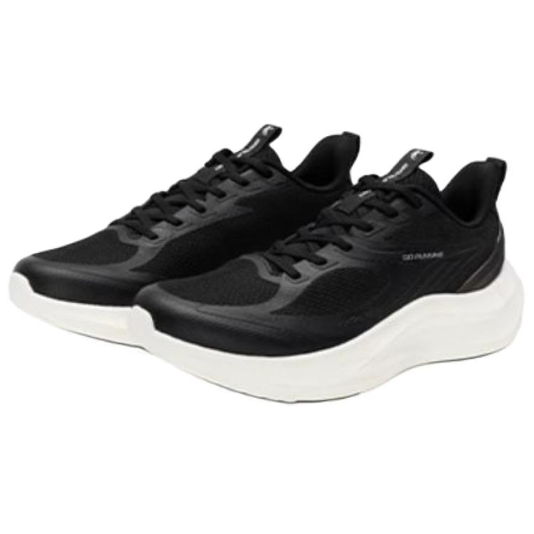 QIAODAN Abrasion Resistant Balance Low top Casual Running Shoes Men’s Black White