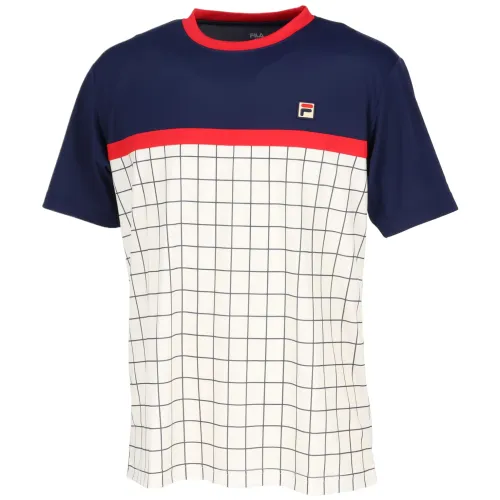 FILA Tennis Tops Men's White Crew Neck Moderate