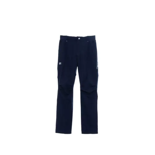 FILA Casual Pants Unisex Marine Blue Moderate Straight Fit Pants