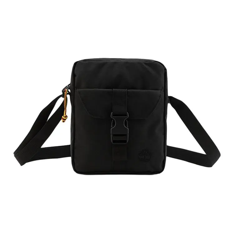 Timberland Fabric Shoulder Bag, Crossbody Bag Unisex Black