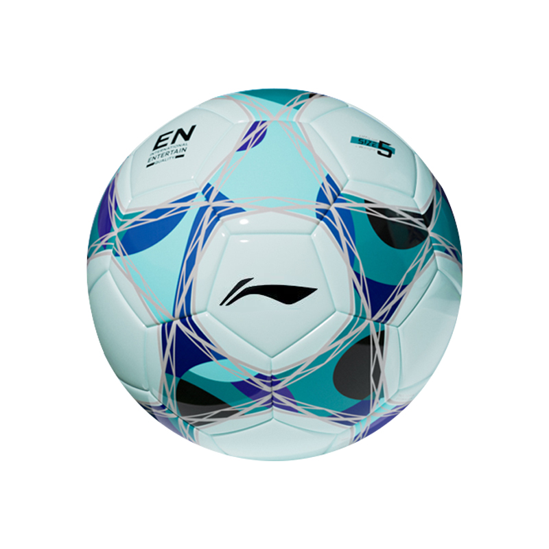 Li Ning Size 5 Ball Soccer Ball TPU Machine Stitched Soccer Ball Unisex Blue