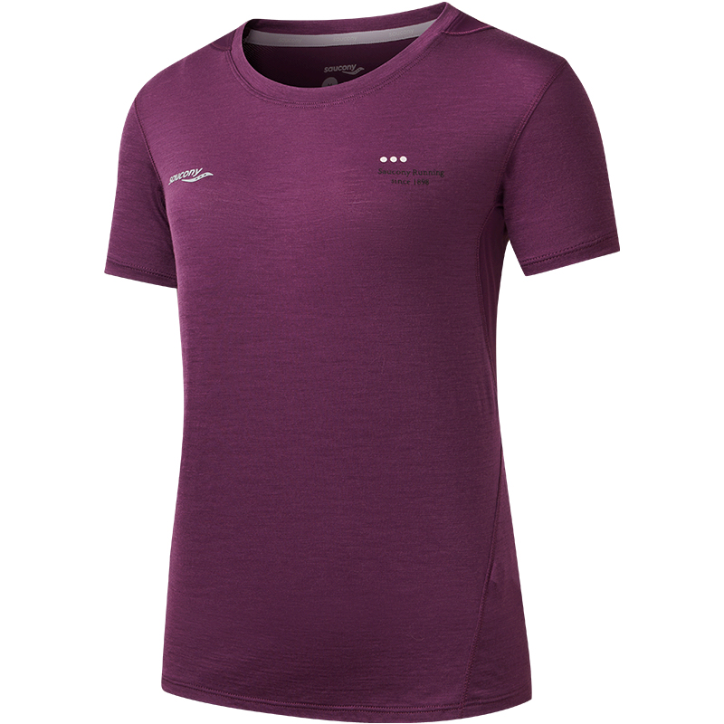 Женская футболка Saucony SS25T (фиолетовая)