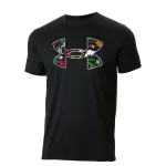 Under Armour T Shirts Unisex Black Crew Neck Moderate Straight Fit