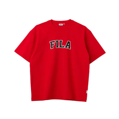 FILA T Shirts Men's Red Crew Neck