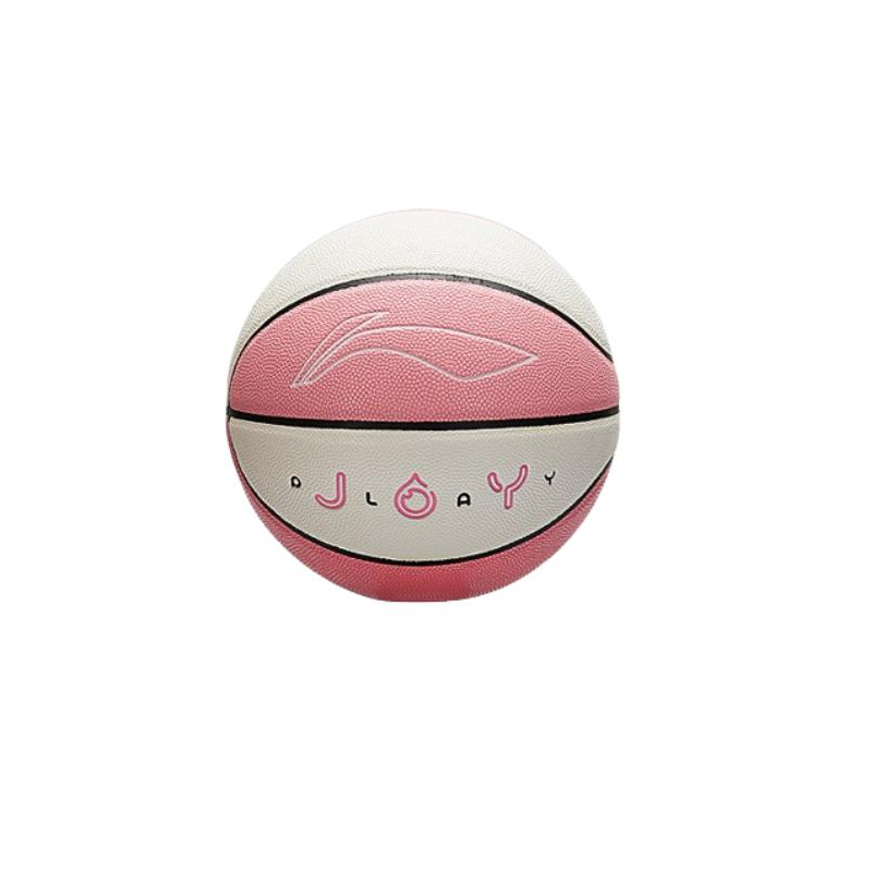 Li Ning Pu Basketball Pink White Size 6 Training Unisex