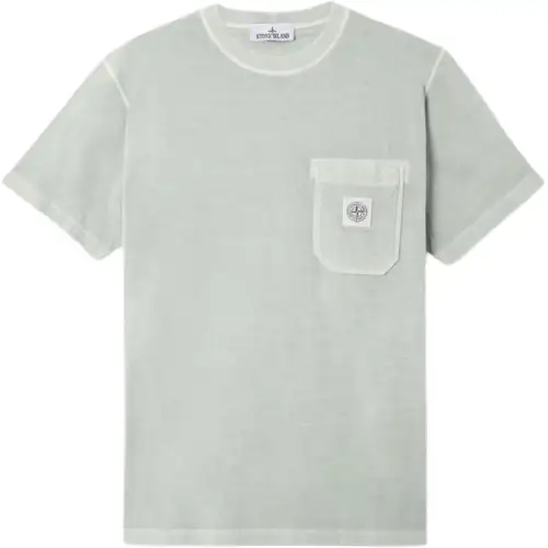 STONE ISLAND T Shirt Men's Green Gray
