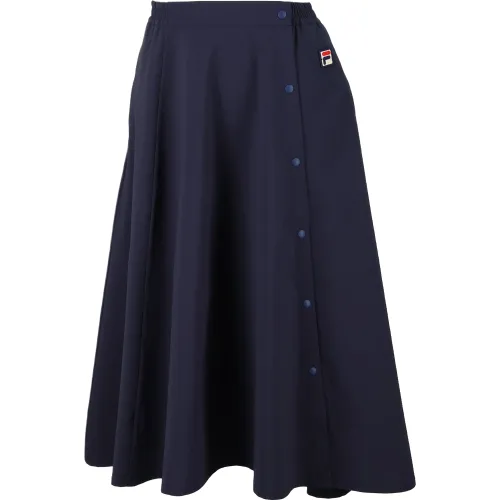 FILA Casual Long Skirts Women's Marine Blue Moderate Long Other