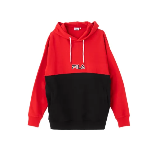 FILA Sweatshirts Men's Red Hooded Moderate