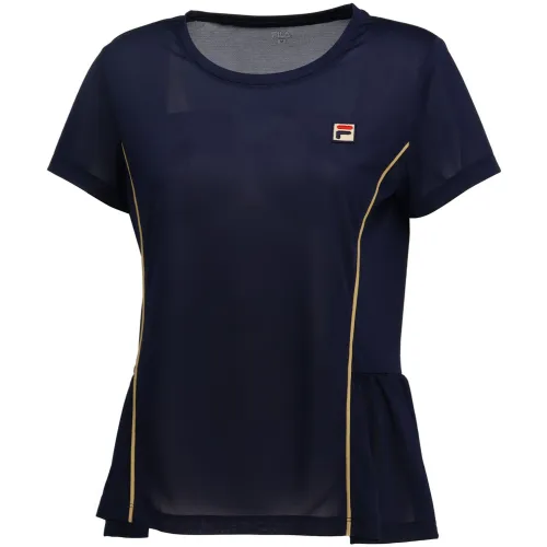 FILA Tennis Tops Women's Blue Crew Neck Moderate