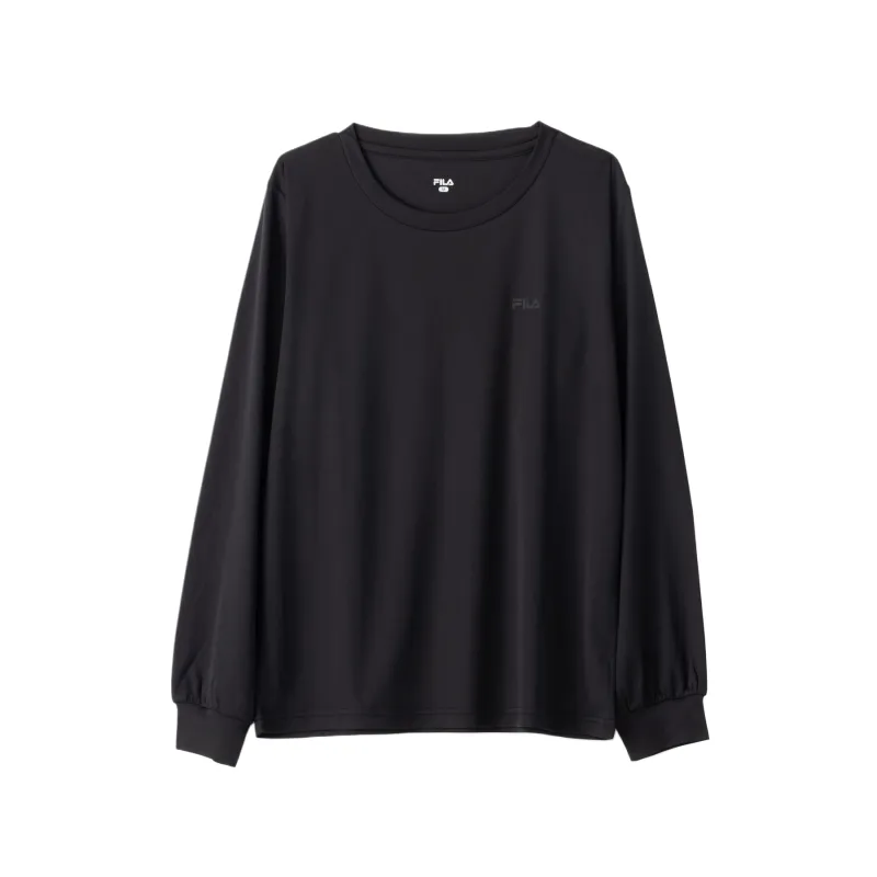 FILA Shirts Women's Black Crew Neck Moderate
