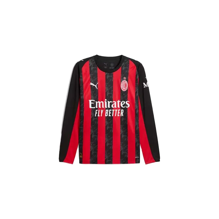 PUMA AC Milan 25/26 Long Sleeve Home Jersey Men RE FIBRE Soccer Jersey Men's