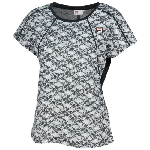 FILA Tennis Tops Women's Black Crew Neck Moderate