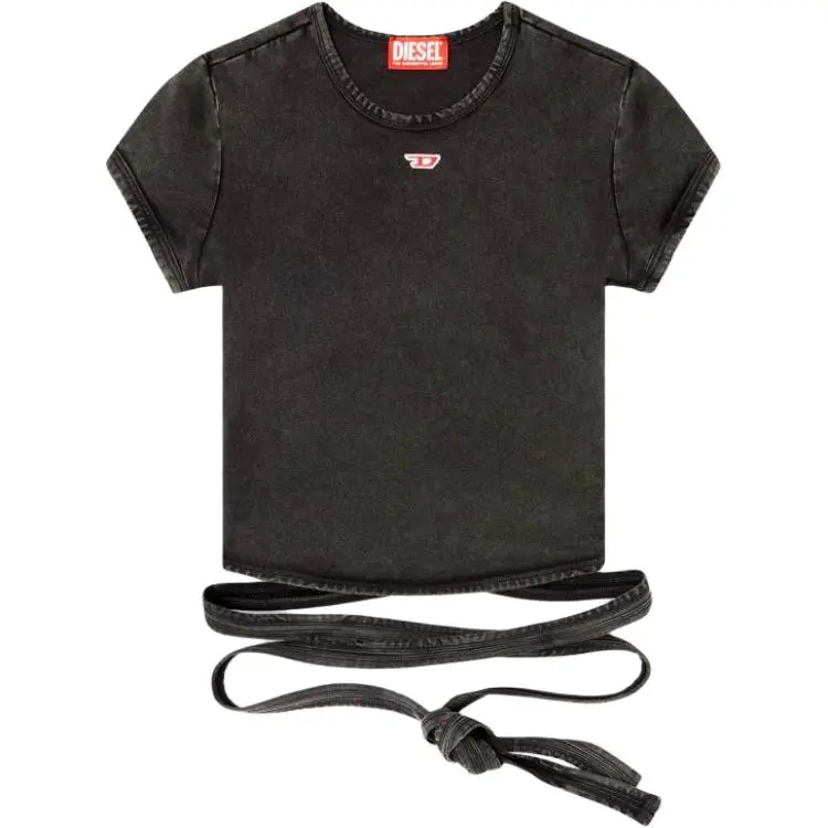 DIESEL T Bunny Tail R1 Denim Look T Shirt
