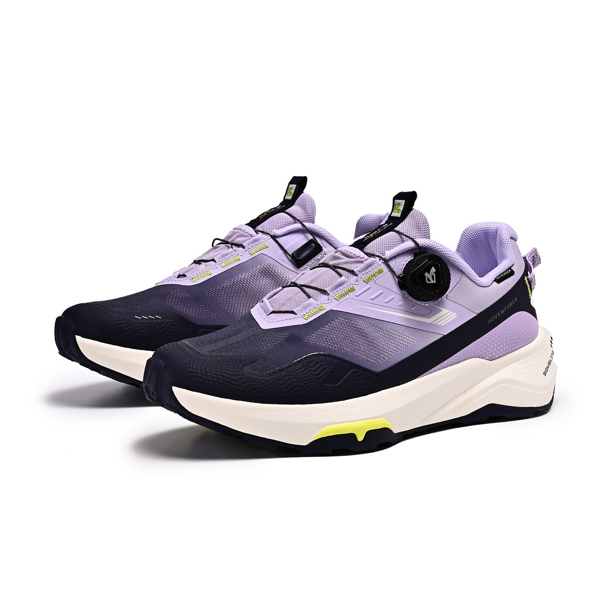 TUTU Mesh Cushioning Abrasion Resistant Lightweight Low top MD Rubber Casual Running Shoes Unisex Morning Mist Purple