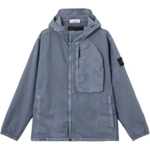 STONE ISLAND Jackets & Coats Men's Blue