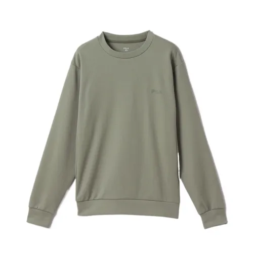 FILA Sweatshirts Men's Green Crew Neck Moderate Regular