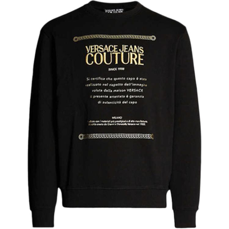 Мужское худи Versace JEANS COUTURE (черное)